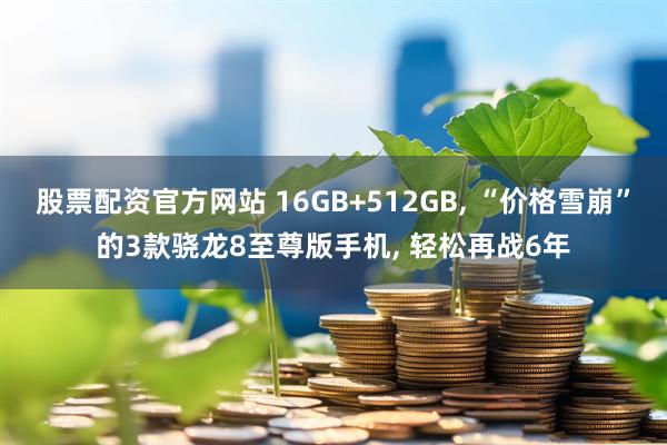 股票配资官方网站 16GB+512GB, “价格雪崩”的3款骁龙8至尊版手机, 轻松再战6年